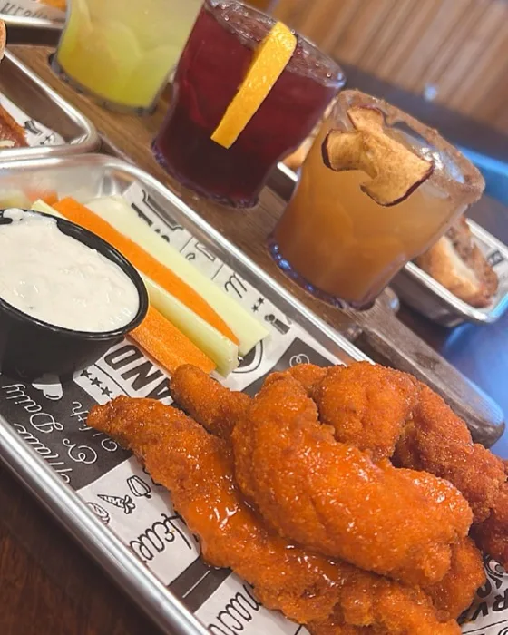 Signature buffalo wings with housemade ranch